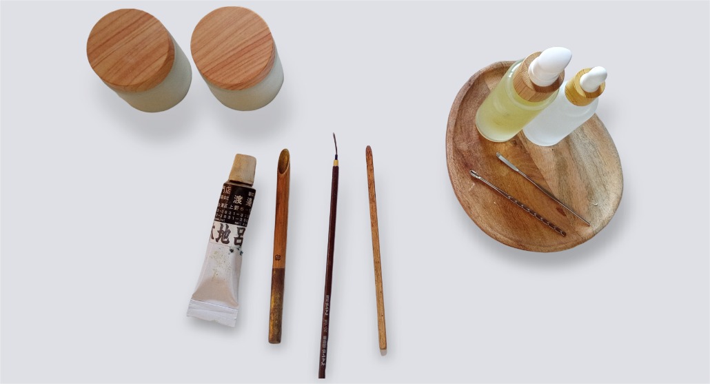 matériel Kintsugi pinceau
